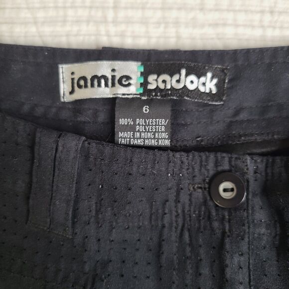 Jamie Sadock Shorts SZ 6 Golf Tennis Active Outdoors Zip Pockets Utility Black - Picture 2 of 6